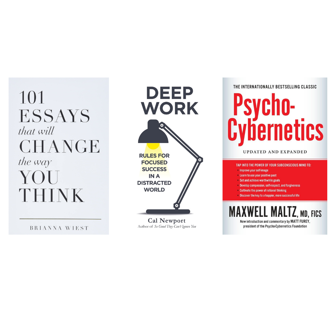 Buy Combo- 101 Essays that Will Change the Way You Think + Deep Work + Psycho-Cybernetics (paperback)