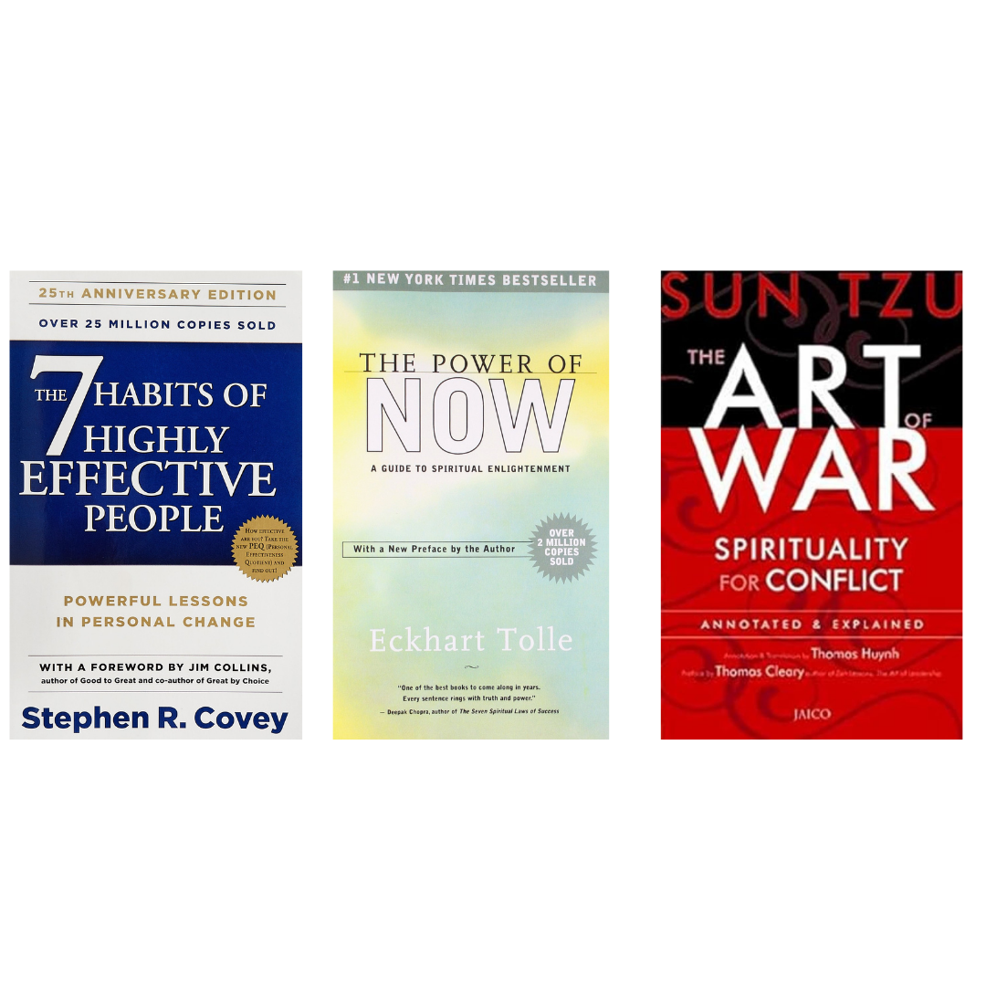 Buy Combo- The 7 Habits of Highly Effective People + The Power Of Now + The Art Of War (paperback)