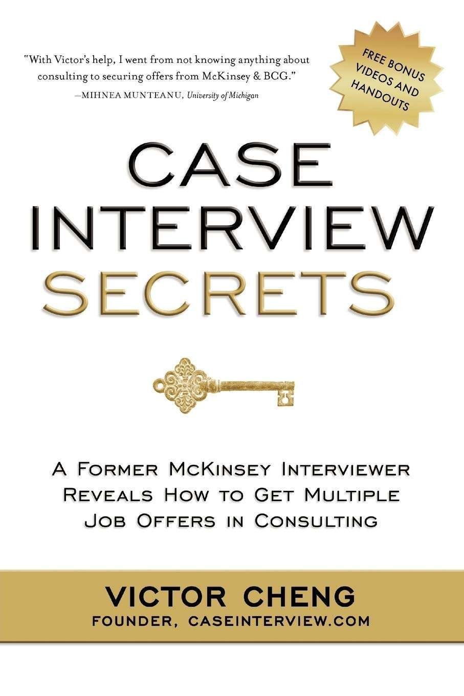 Buy Case Interview Secrets by Victor Cheng (paperback)