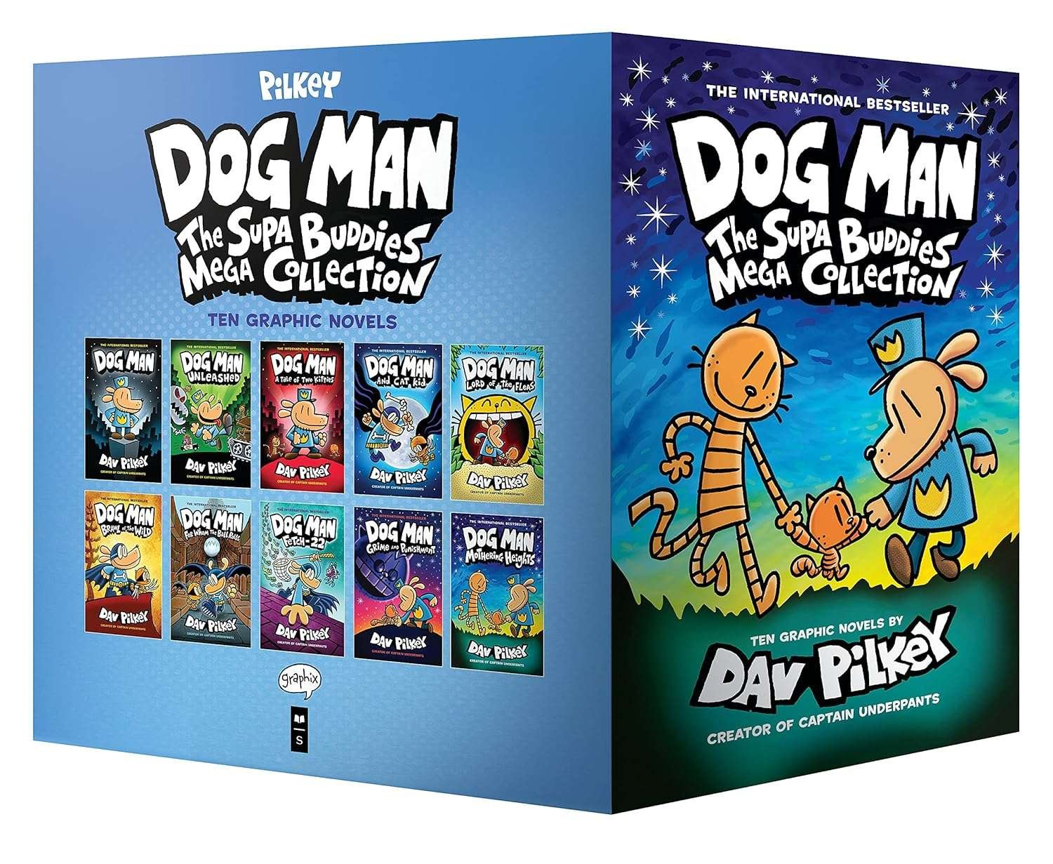 Buy Dog Man The Supa Buddies Mega Collection: From the Creator of Captain Underpants (Dog Man #1-10 Box Set) by Dav Pilkey (paperback)