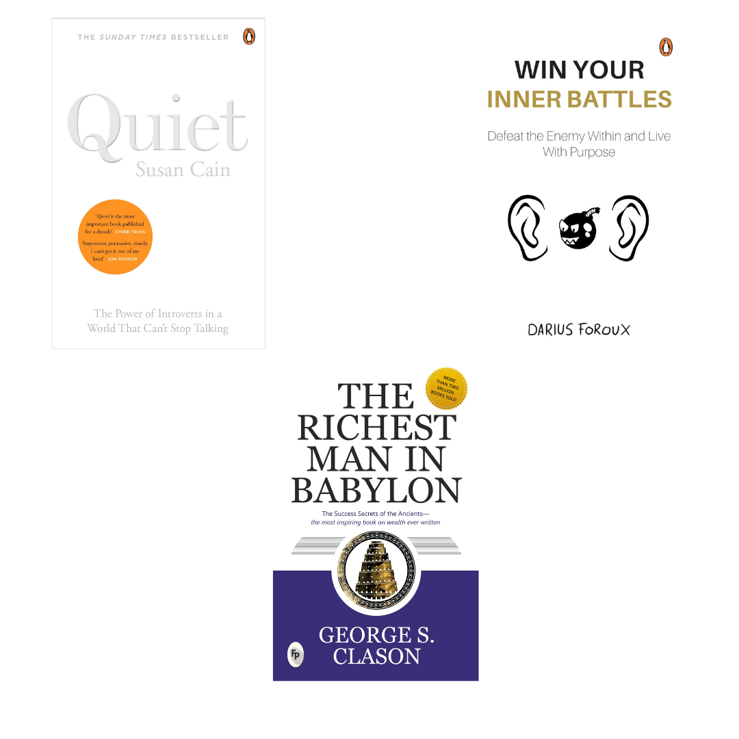 Buy Combo- Quiet + Win Your Inner Battles + The Richest Man in Babylon (paperback)