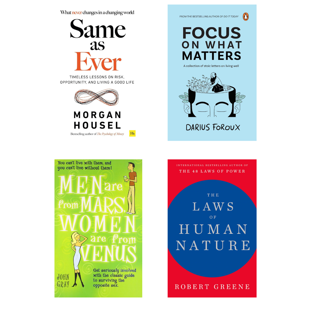 Buy Combo- Same as Ever + Focus on What Matters + Men are from Mars, Women are from Venus + The Laws of Human Nature (paperback)