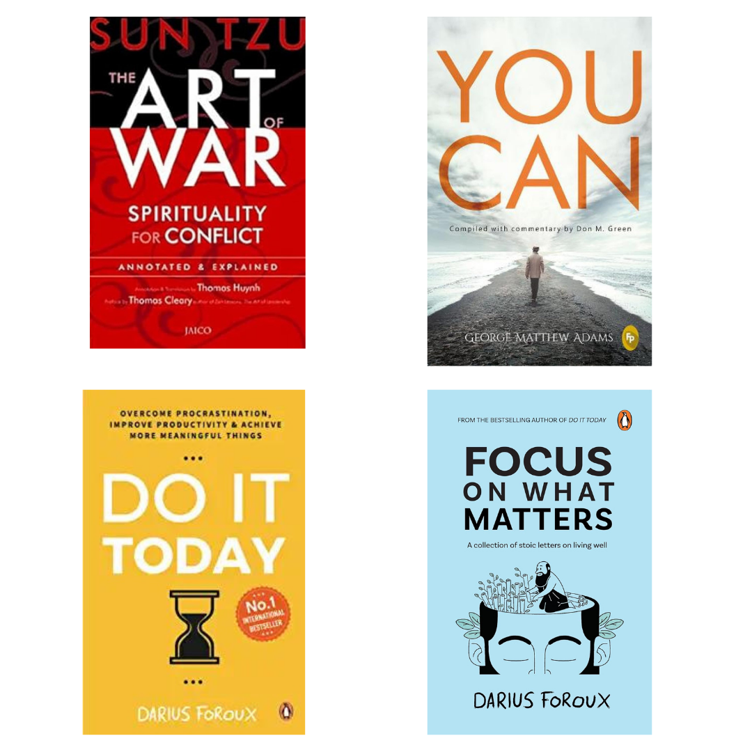 Buy Combo- The Art of War + You Can + Do It Today + Focus on What Matters (paperback)