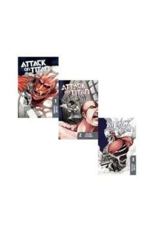 Buy Combo- Attack on Titan, 1, 2, 3, by Hajime Isayama (paperback)