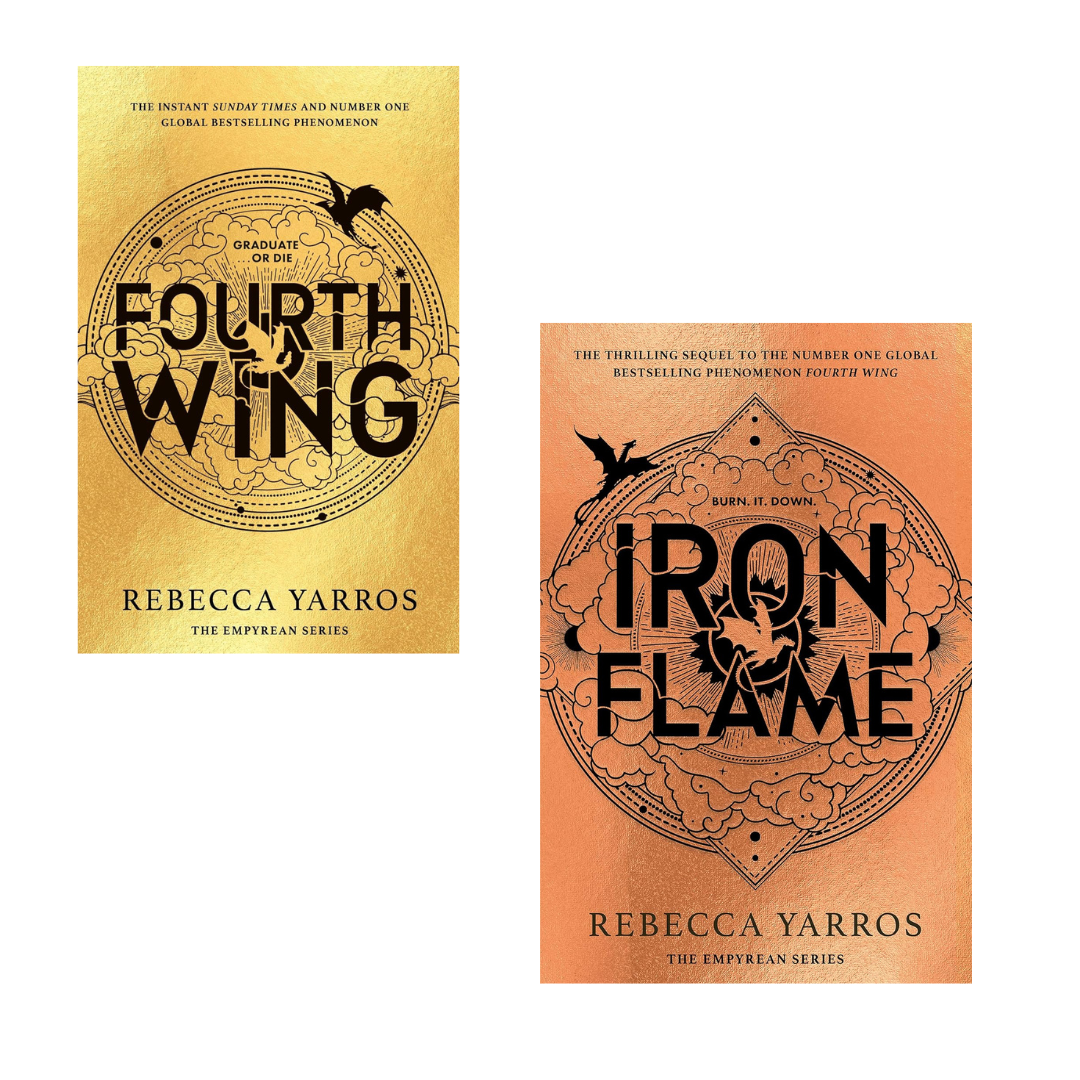 Buy Combo- Fourth Wing + Iron Flame (paperback)- by Rebecca Yarros