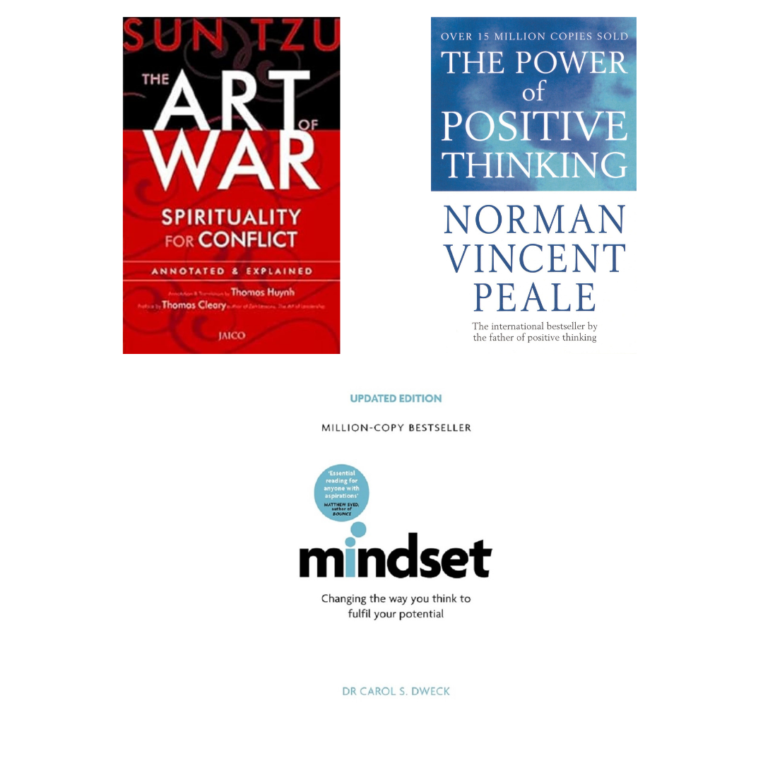 Buy Combo- The Art of War + The Power of Positive Thinking + Mindset (paperback)