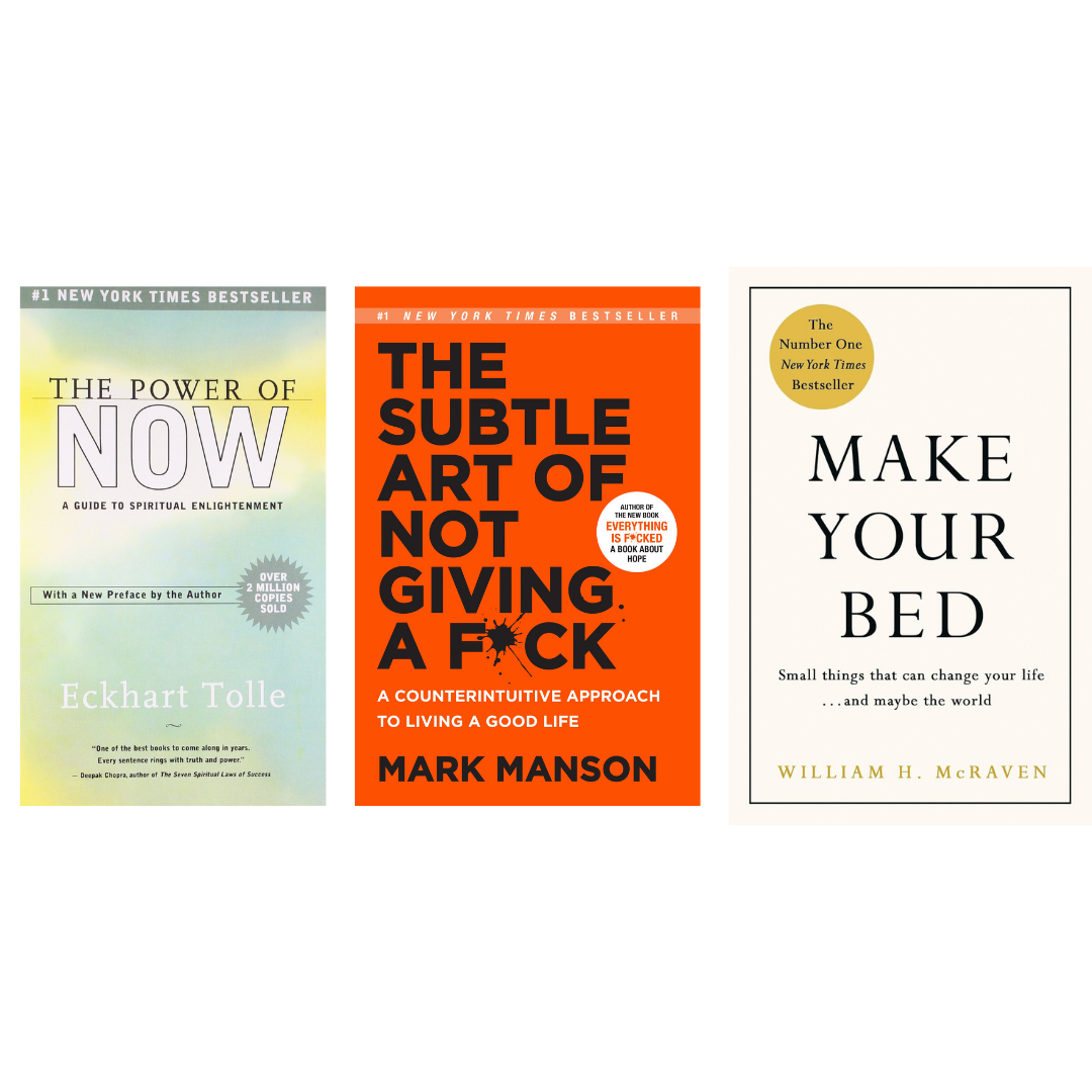 Buy Combo- The Power Of Now + The Subtle Art of not Giving a Fuck + Make Your Bed (paperback)