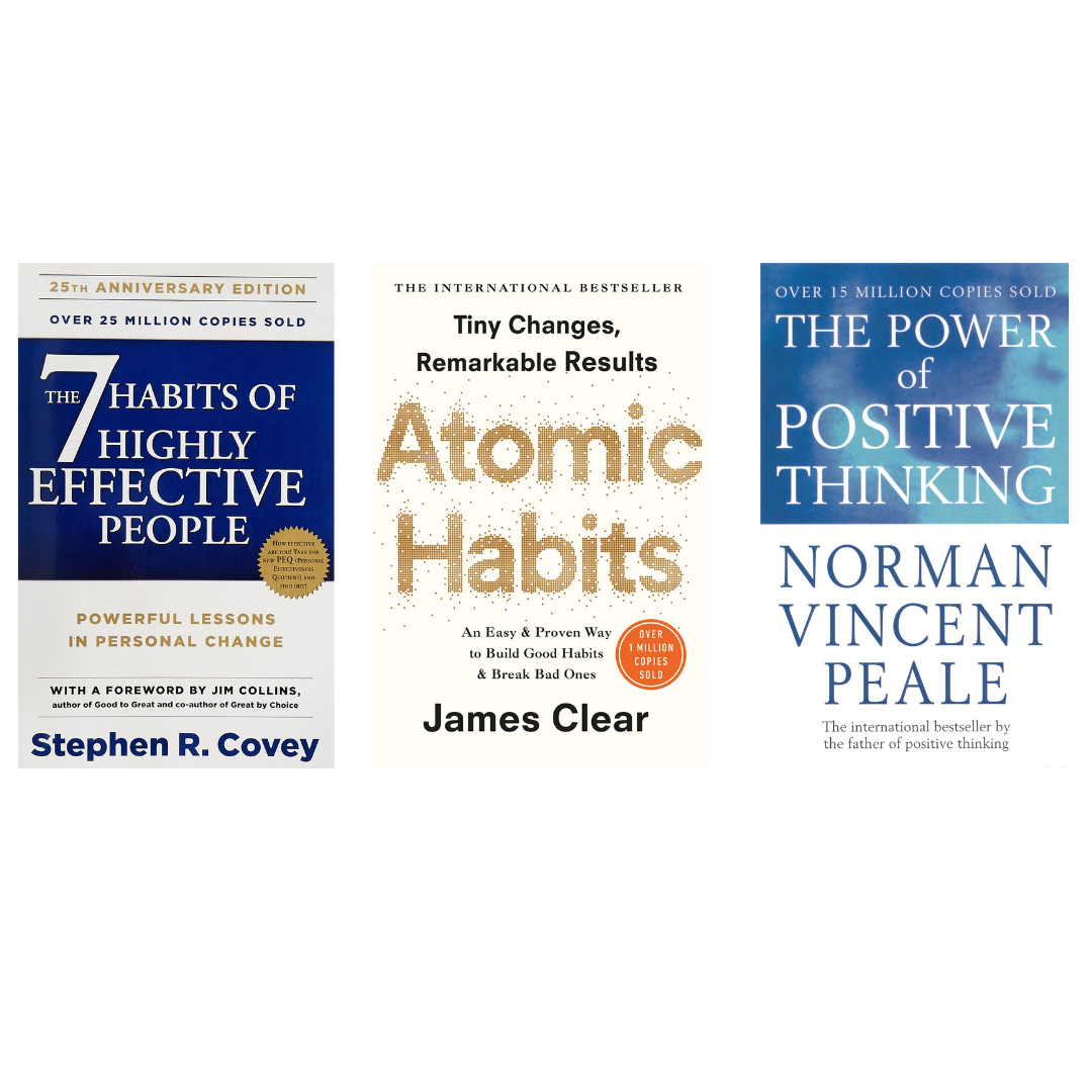 Buy Combo- The 7 Habits of Highly Effective People + Atomic Habits + The Power of Positive Thinking (paperback)