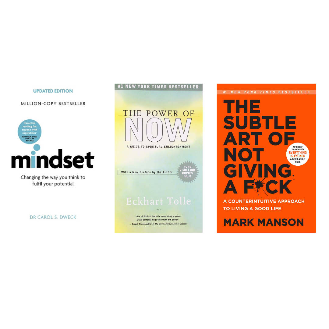 Buy Combo- Mindset + The Power Of Now + The Subtle Art of not Giving a Fuck (paperback)