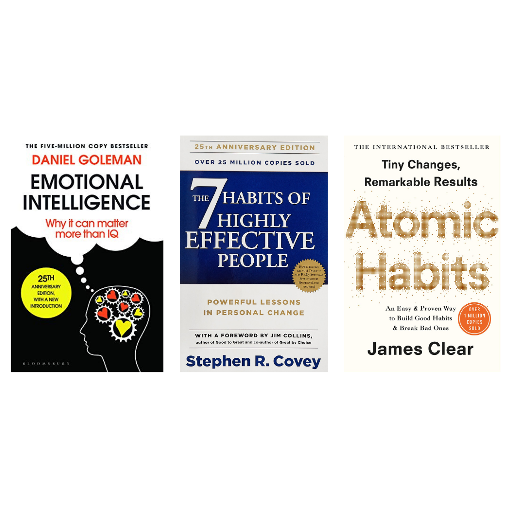 Buy Combo- Emotional Intelligence + The 7 Habits of Highly Effective People + Atomic Habits (paperback)