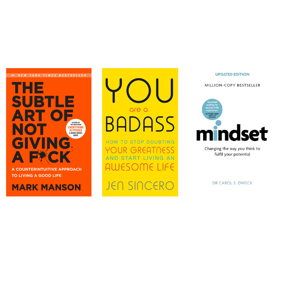 Buy Combo- The Subtle Art of not Giving a Fuck + You Are a Badass + Mindset (paperback)