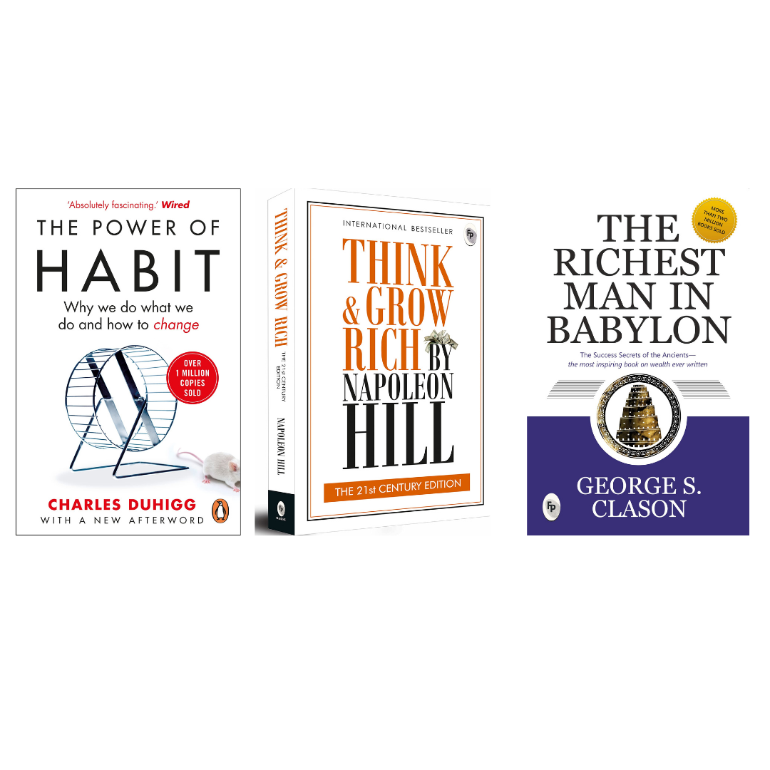 Buy Combo- The Power of Habit + Think And Grow Rich + The Richest Man in Babylon (paperback)