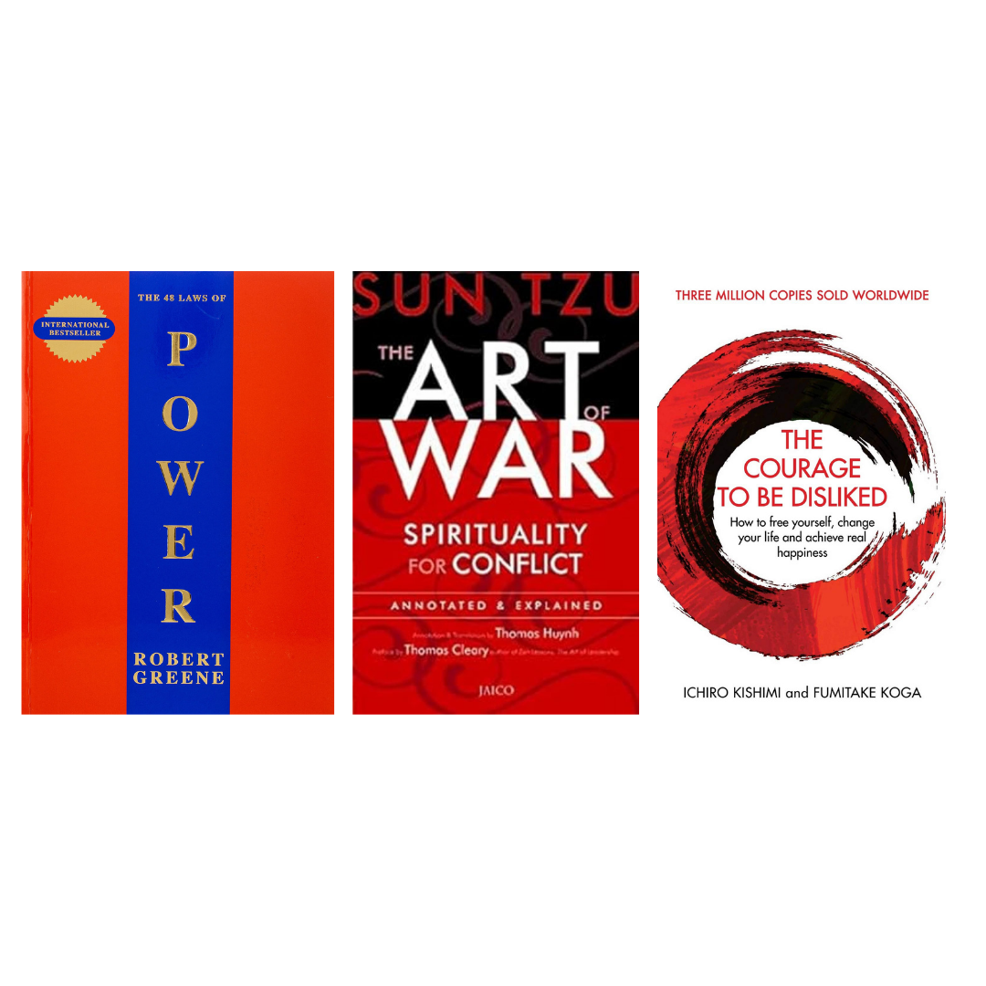 Buy Combo- The 48 Laws Of Power + The Art of War + The Courage to be Disliked (paperback)