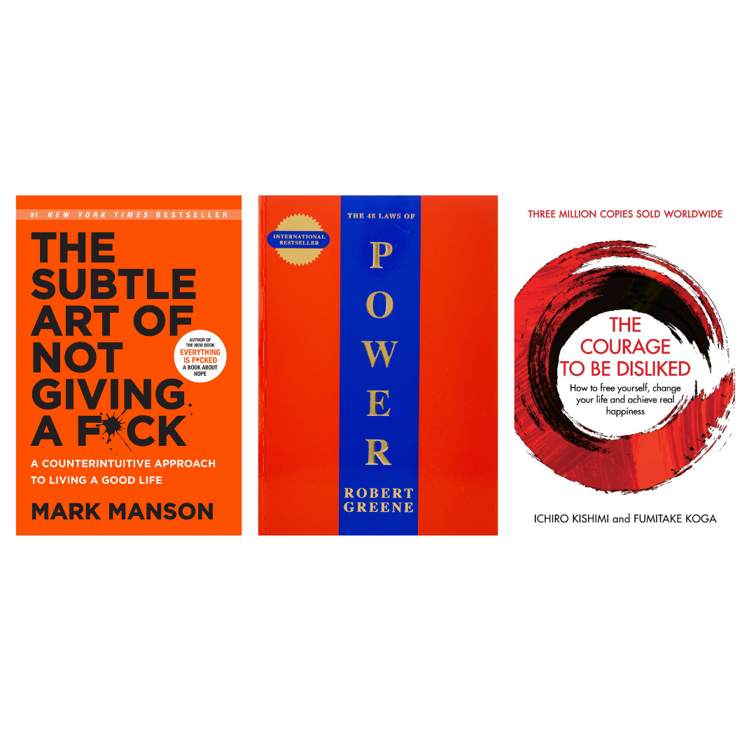 Buy Combo- The Subtle Art of not Giving a Fuck + The 48 Laws Of Power + The Courage to be Disliked (paperback)