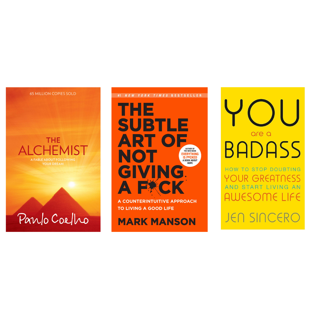 Buy Combo- The Alchemist + The Subtle Art of not Giving a Fuck + You Are a Badass (paperback)