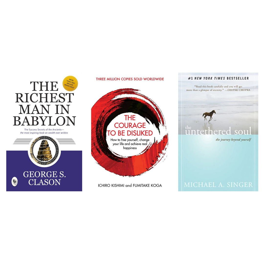 Buy Combo- The Richest Man in Babylon + The Courage to be Disliked + The Untethered Soul (paperback)