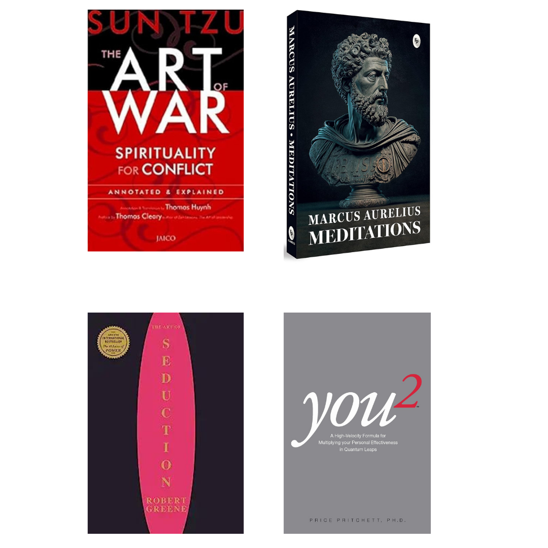 Buy Combo- The Art of War + Meditations + The Art Of Seduction + You2 (paperback)