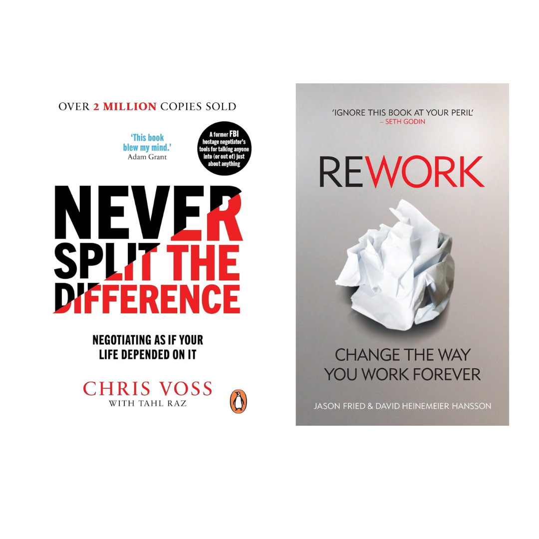 Buy Combo- Never Split The Difference + Rework (paperback)