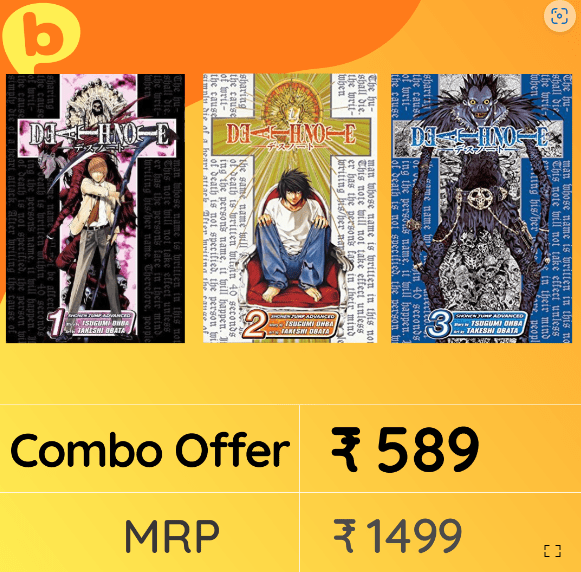Buy Combo- Death Note Volumes 1 to 3 by Takeshi Obata, Tsugumi Ohba- (Paperback)