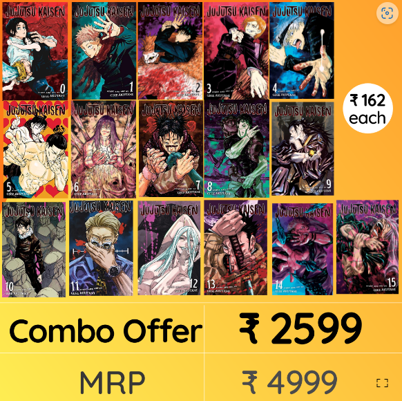 Buy Combo- Jujutsu Kaisen Volumes 0 to 15 (Paperback)- Gege Akutami