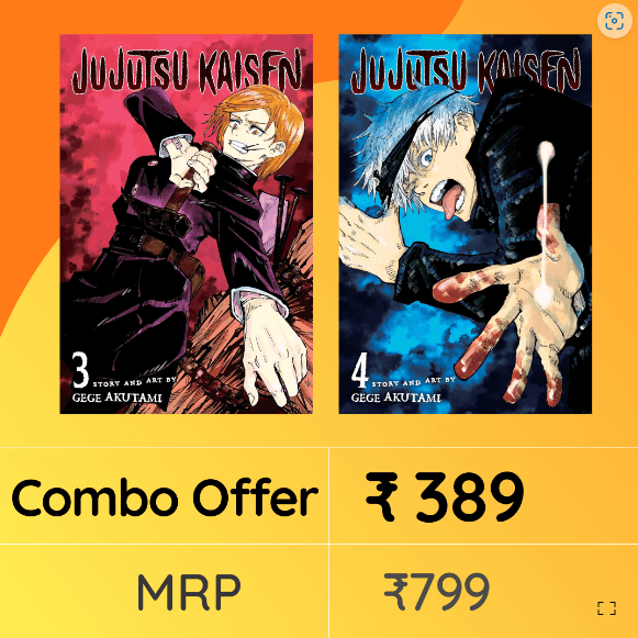 Buy Combo- Jujutsu Kaisen Volumes 3 & 4 -by Gege Akutami (paperback)