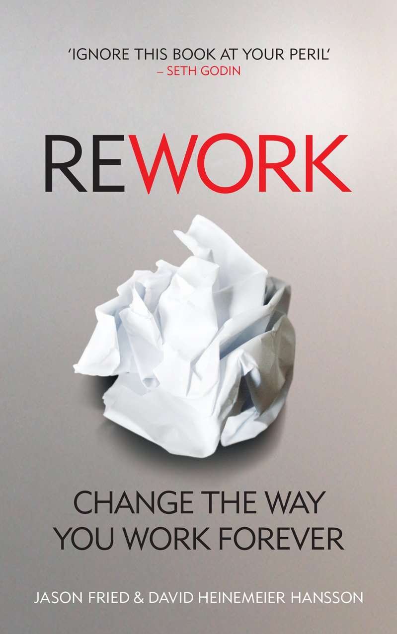 Buy Rework by Jason Fried (paperback)