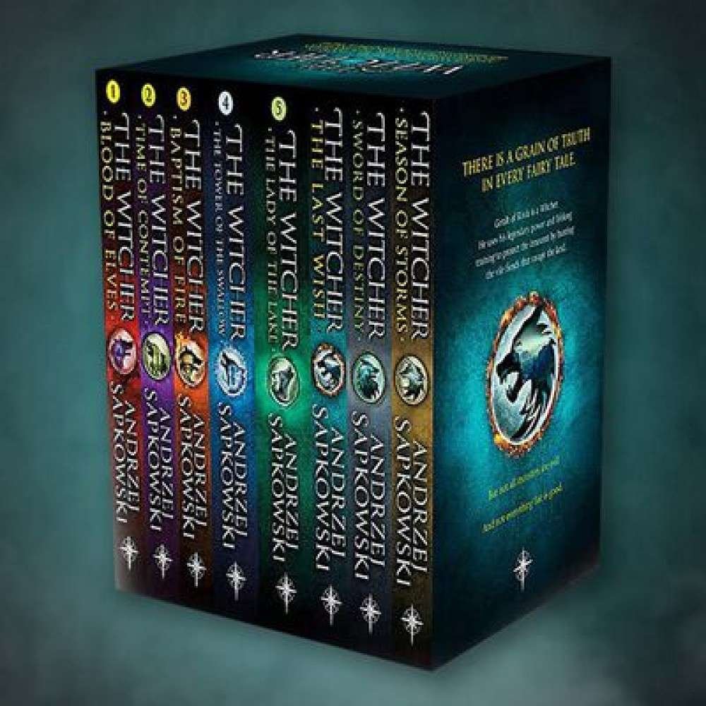 Buy The Witcher Boxed Set: The Last Wish, Sword of Destiny, Blood of Elves, Time of Contempt, Baptism of Fire, The Tower of The Swallow, The Lady of the Lake, Season of Storms  by Andrzej Sapkowski  (paperback)