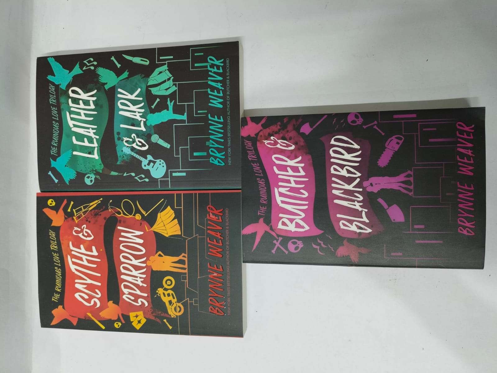 Buy Combo- Scythe & Sparrow + Leather and Lark + Butcher and Blackbird - by Brynne Weaver (paperback)