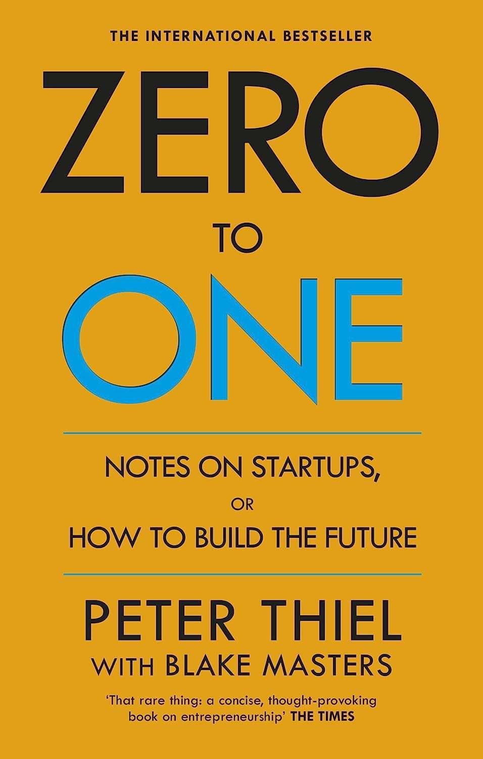 Buy Zero to One by Peter Thiel (paperback)
