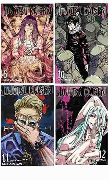 Buy Combo- Jujutsu Kaisen Volumes 6, 10, 11, and 12 (Paperback) - Gege Akutami