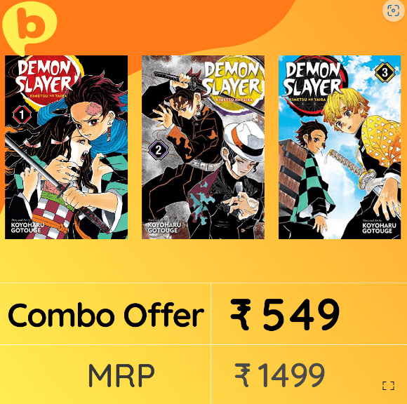 Buy Combo - Demon Slayer Volumes 1 to 3 (Paperback)- Koyoharu Gotouge