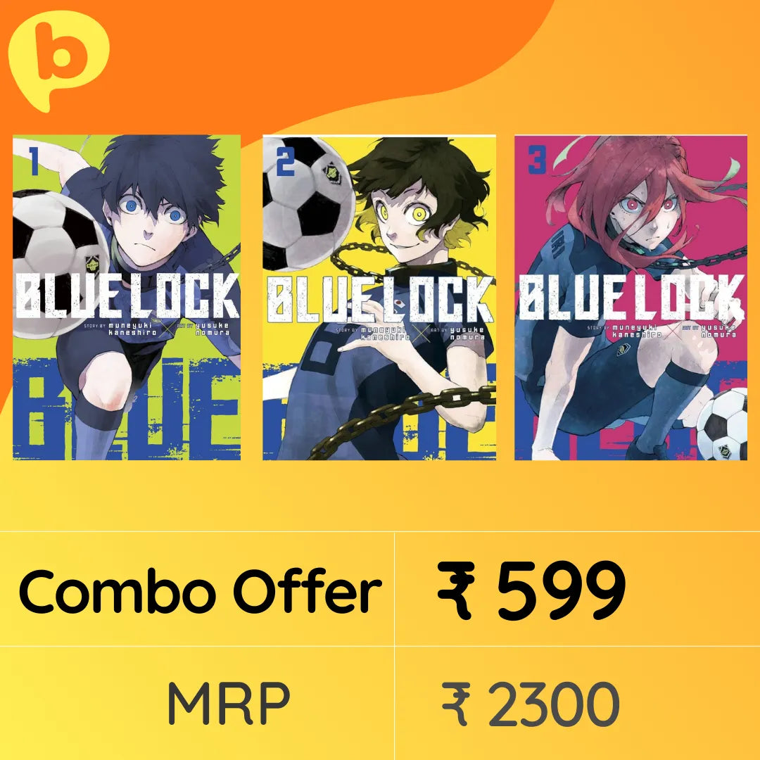 Combo- Blue Lock Volumes 1 to 3 (paperback)- by Muneyuki Kaneshiro